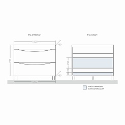 СанТа Тумба с раковиной Сатурн 100 – фотография-4